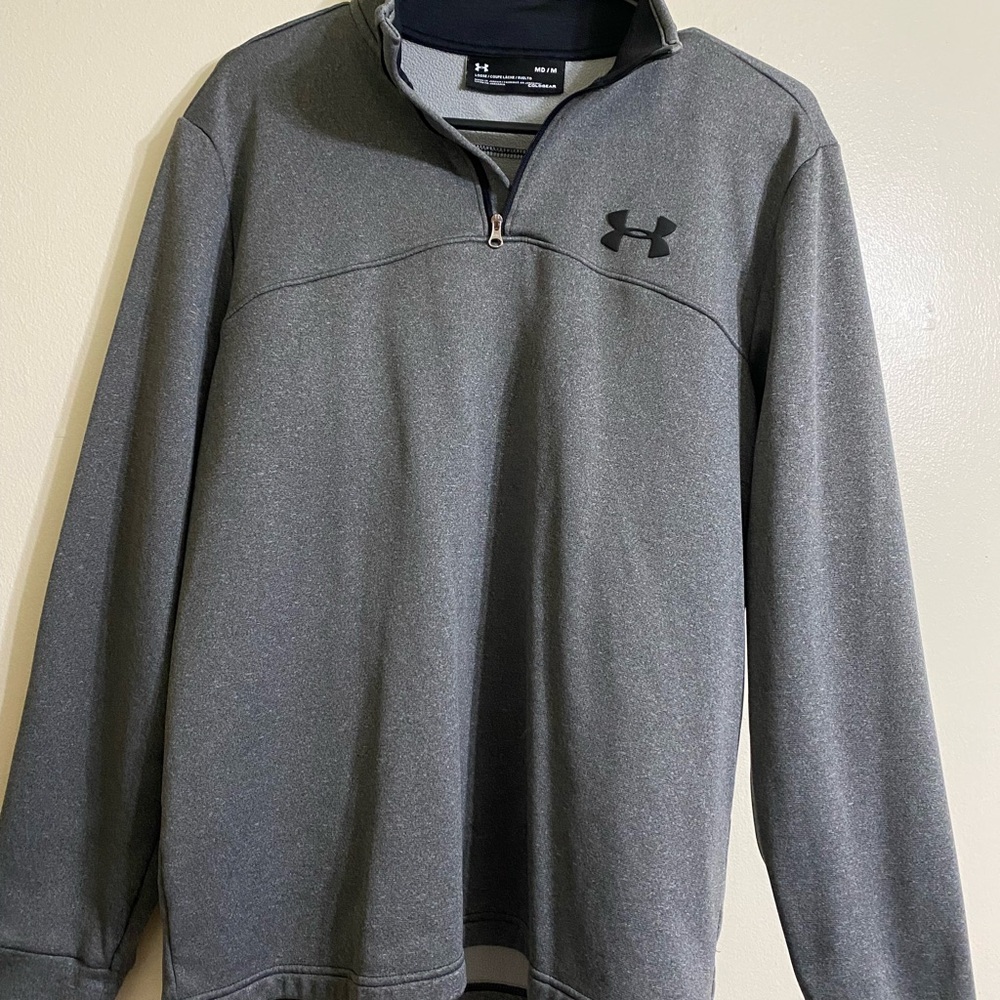 Under Armour Gray Quarter-Zip Top